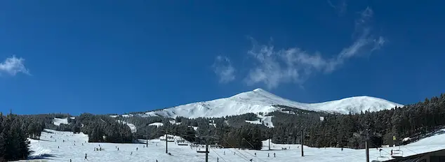 Picture from the base of Breckenridge Ski Resort, Best Weekends to Snowboard in Colorado